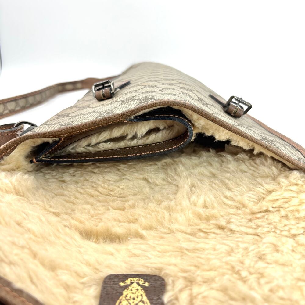 Vintage Gucci Tan GG Monogram Rifle Sling Bag - Picture 7 of 8